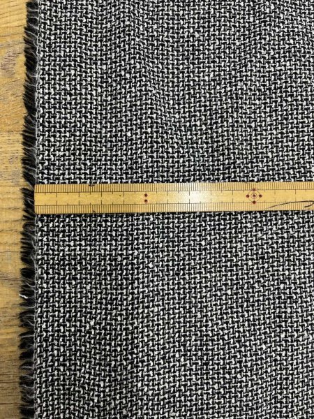 画像3: 生地：コットンウールツイード（黒／白） (3)