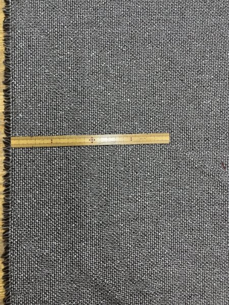 画像1: 生地：コットンウールツイード（こげ茶／白） (1)