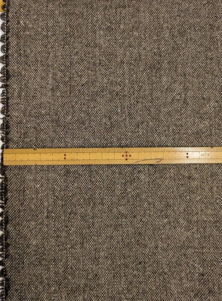 画像3: 生地：平織りウール混ネップツイード（霜降りブラウン系） (3)