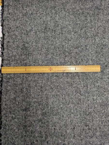 画像2: 生地：平織りウール混ネップツイード（霜降りブラック系） (2)