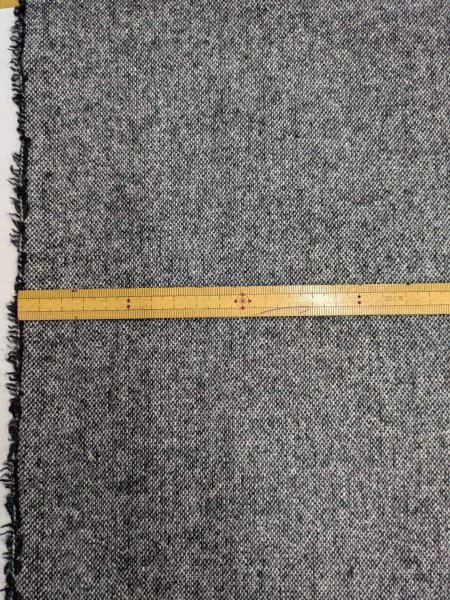 画像3: 生地：平織りウール混ネップツイード（霜降りブラック系） (3)