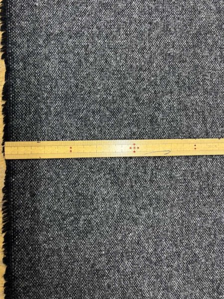 画像3: 生地：平織りウール混ネップツイード（霜降りチャコールグレー系） (3)