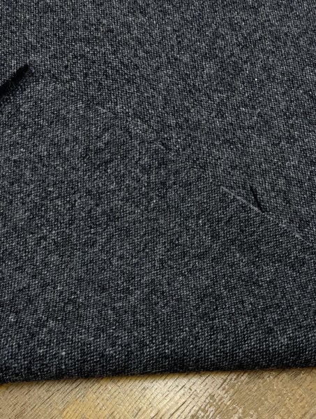 画像4: 生地：平織りウール混ネップツイード（霜降りチャコールグレー系） (4)