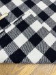 画像5: 生地：ウール厚手ブロックチェック（白×黒） (5)