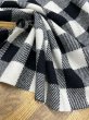 画像7: 生地：ウール厚手ブロックチェック（白×黒） (7)