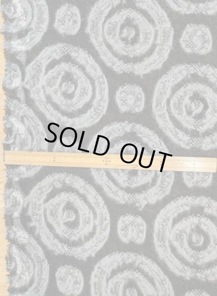 画像3: 生地：ウールポリエステル混 サークル柄ニット（ブラック×グレー） (3)