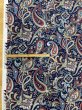 画像2: 生地:ポリエステル100%ペイズリー柄プリント(青系) (2)