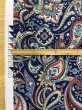 画像3: 生地:ポリエステル100%ペイズリー柄プリント(青系) (3)