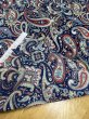 画像4: 生地:ポリエステル100%ペイズリー柄プリント(青系) (4)