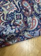 画像5: 生地:ポリエステル100%ペイズリー柄プリント(青系) (5)