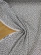 画像6: 生地：ポリエステル100％二越ちりめん豆小花（白地×黒） (6)