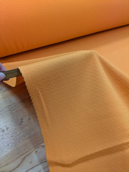 画像6: 生地：ポリエステル100％ファンシーブッチャーストレッチ（イエロー） (6)