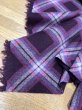 画像8: 生地：チェック柄プリントアクリルニット（エンジ×パープル） (8)