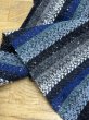 画像8: 生地： ネイティブ柄ストライプウール（ブルー系） (8)