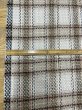画像3: 生地： ゆる編みチェック柄ウール（ベージュ×茶） (3)