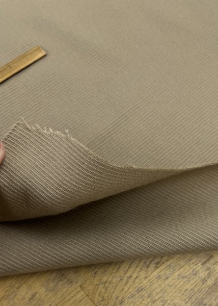 画像5: 生地： ボーダー織りウール（ベージュ） (5)