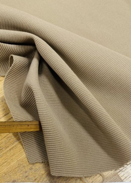 画像6: 生地： ボーダー織りウール（ベージュ） (6)