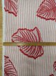 画像3: 生地：ストライプ×リーフ柄カットジャガード（白×赤） (3)