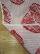 画像4: 生地：ストライプ×リーフ柄カットジャガード（白×赤） (4)