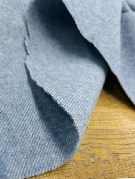 画像8: 生地： イタリー製アクリルポリ混ウール（水色） (8)