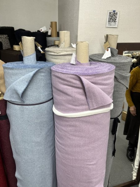 画像8: 生地： イタリー製アクリルポリ混ウール（パープルピンク） (8)