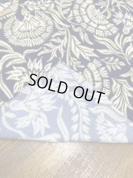 画像4: 生地：ポリエステル100％オリエンタルプリント（紺／白・緑） (4)