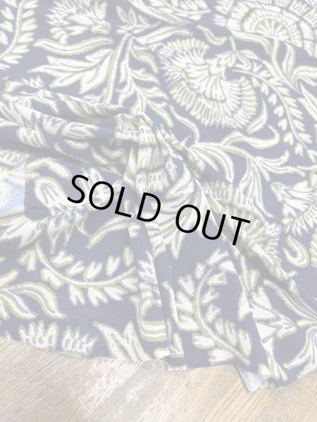 画像5: 生地：ポリエステル100％オリエンタルプリント（紺／白・緑） (5)