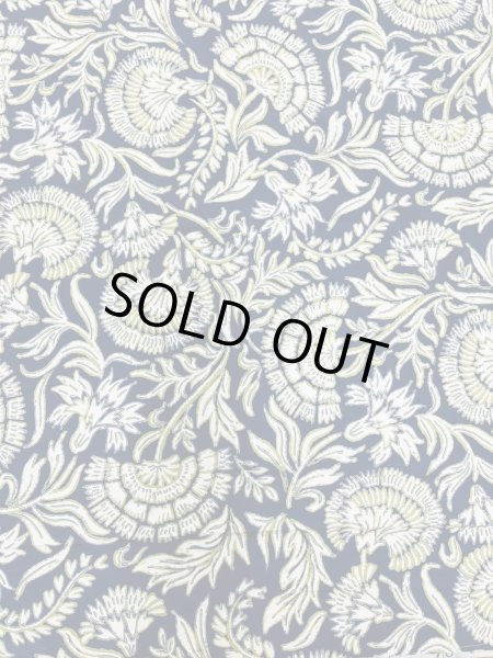 画像8: 生地：ポリエステル100％オリエンタルプリント（紺／白・緑） (8)