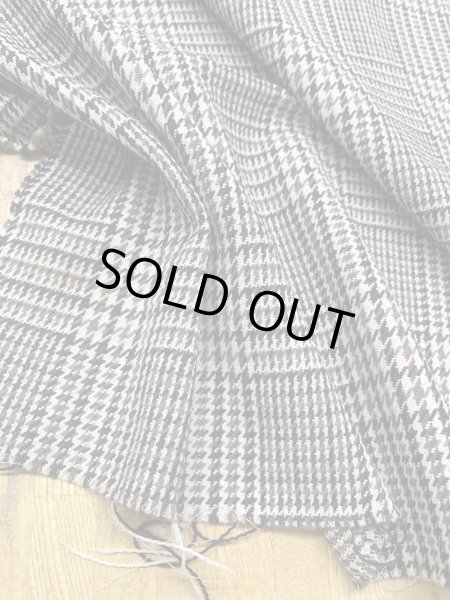 画像5: 生地：千鳥格子柄 ウールポリエステル（ベージュ×茶） (5)