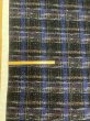 画像2: 生地：ポリエステル100％手描き風チェック柄プリントニット（ネイビー系） (2)