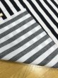 画像4: 生地：綿100％ストライププリント（白地×黒） (4)