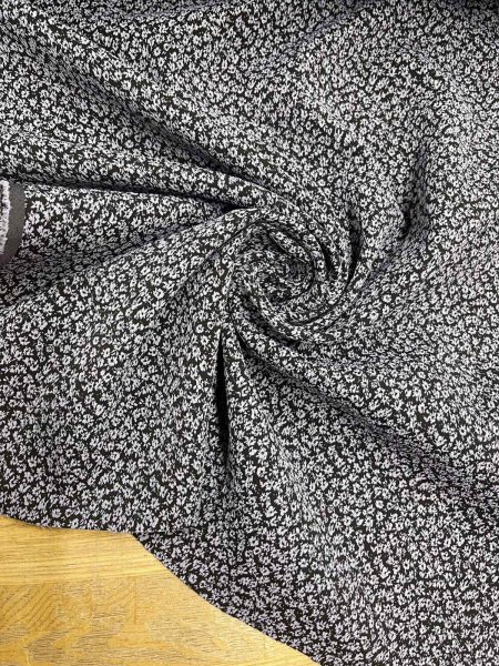 画像6: 生地：ポリエステル小花柄エンボスシャーリング（紺×パープル） (6)