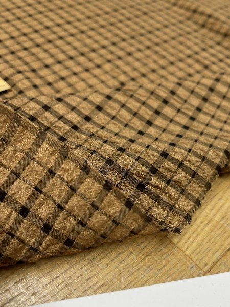 画像5: 生地：ポリエステルチェック柄（茶×黒） (5)