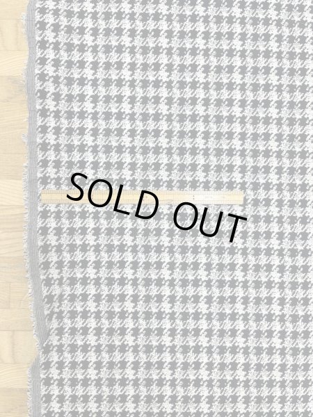 画像2: 生地：千鳥格子2WAYストレッチ（白×黒） (2)