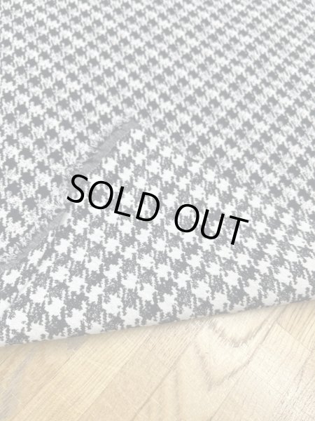 画像4: 生地：千鳥格子2WAYストレッチ（白×黒） (4)