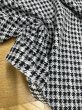 画像5: 生地：千鳥格子2WAYストレッチ（白×黒） (5)