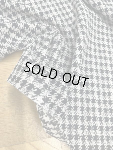 画像5: 生地：千鳥格子2WAYストレッチ（白×黒） (5)