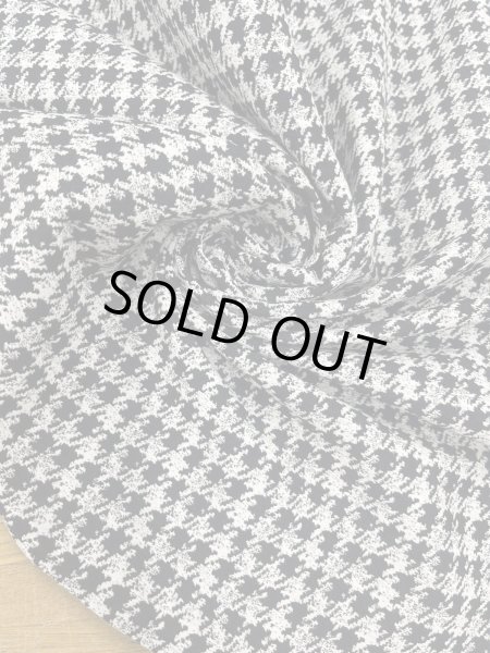 画像6: 生地：千鳥格子2WAYストレッチ（白×黒） (6)