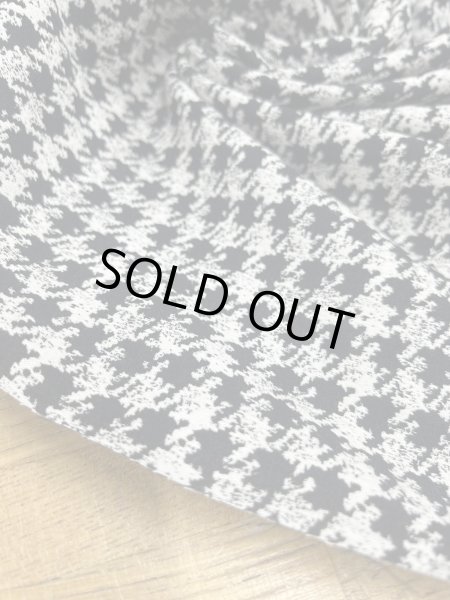 画像7: 生地：千鳥格子2WAYストレッチ（白×黒） (7)