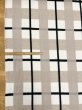 画像2: 生地：大柄チェック起毛ウール混ファブリック（白×黒×グレージュ） (2)