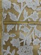 画像2: 生地：オーガンジー花柄刺繍レース（ベージュ） (2)