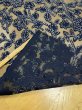 画像3: 生地：オーガンジー花柄刺繍レース（ネイビー） (3)