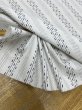 画像6: 生地：綿プリント ストライプドット（白×濃紺） (6)