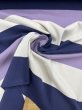 画像7: 生地：綿天竺 3色太ボーダー（白×紺×ラベンダー） (7)