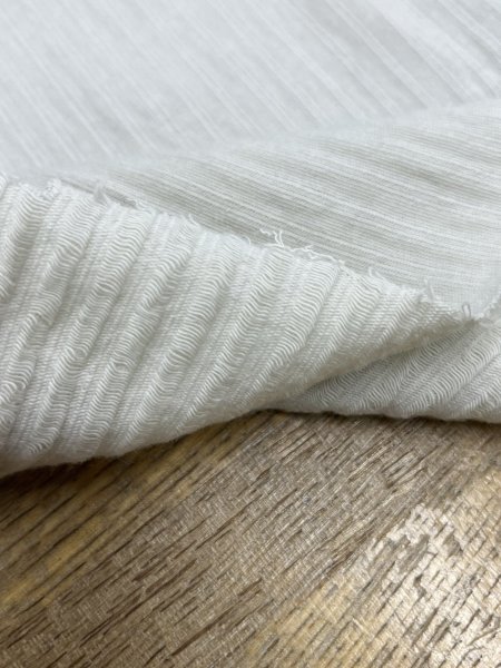 画像5: 生地：綿100％ ストライプ織りニット（サンドベージュ） (5)