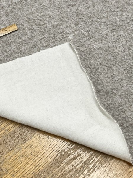 画像5: 生地：綿100％ 裏ループ（ホワイト×ベージュ） (5)