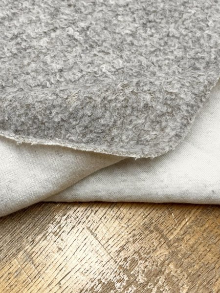 画像7: 生地：綿100％ 裏ループ（ホワイト×ベージュ） (7)