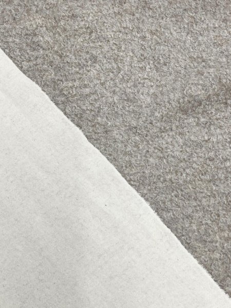 画像2: 生地：綿100％ 裏ループ（ホワイト×ベージュ） (2)