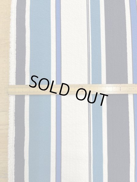 画像3: 生地：ポリエステル 2WAYストレッチ（ホワイト×ブルー） (3)