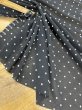 画像6: 生地：ポリエステル ジョーゼット スノーカット（黒／白ドット） (6)